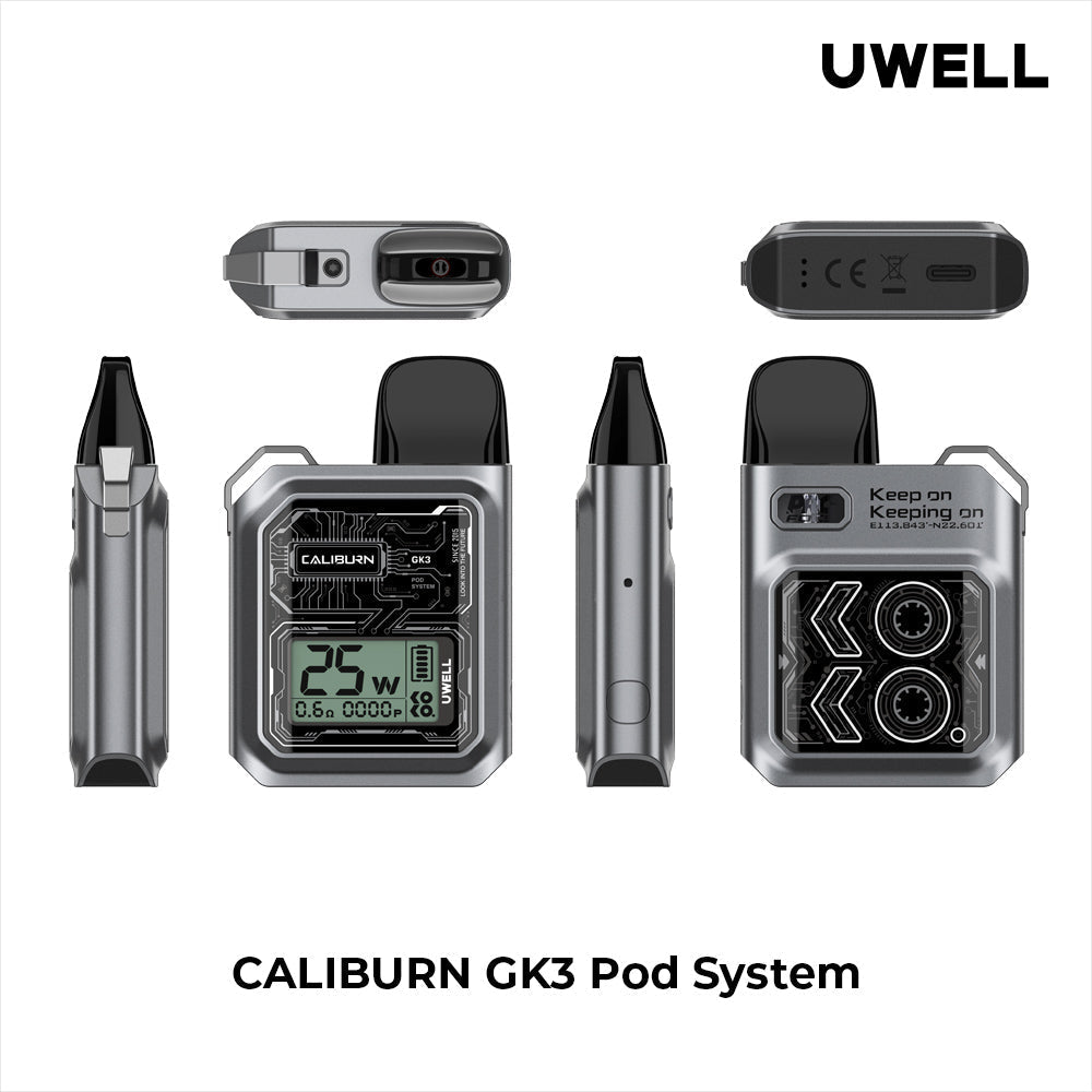 Uwell Caliburn GK3 Vaping Device Kit Black