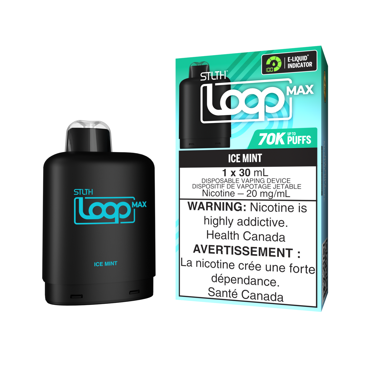 Stlth Loop Pod 70K Ice Mint 20mg - 20ml (Provincial)
