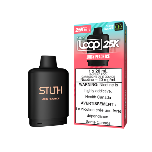 Stlth Loop Pod 25K Juicy Peach Ice 20mg - 20ml (Provincial)