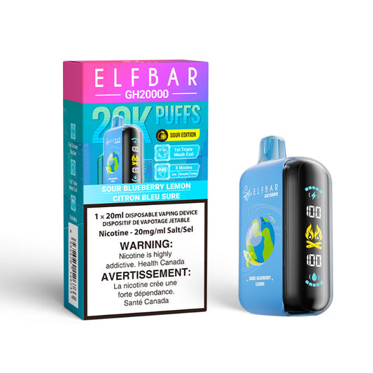 Elf Bar GH20K Sour Blueberry Lemon 20mg/mL disposable (Provincial)