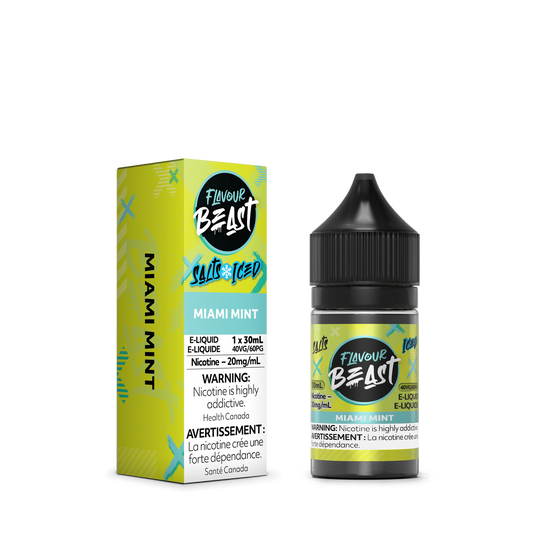 Flavour Beast E-liquid Miami Mint Iced 20mg/mL 30ML  (provincial)