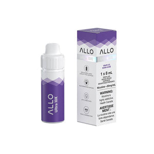 Allo Ultra 10k Grape Ice 20mg Pre-Filled Pod (Provincial)