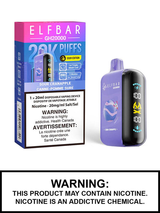 Elf Bar GH20K Sour Cranapple 20mg/mL Disposable (Provincial)
