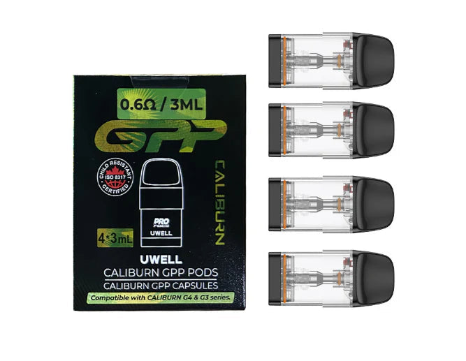 Caliburn GPP Replacement Pods 0.6Ω 3ml - 4 pack
