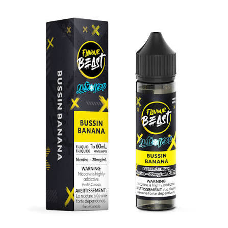 Flavour Beast E-liquid Bussin Banana Iced 20mg - 60ml (Provincial)