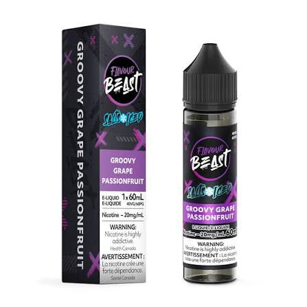 Flavour beast E-Liquid Groovy Grape Passionfruit Iced 20mg - 60ml (Provincial)