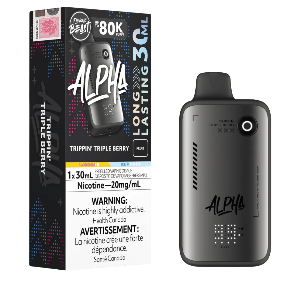 Flavour Beast Alpha Trippin Triple Berry 80K 20mg disposable (Provincial)