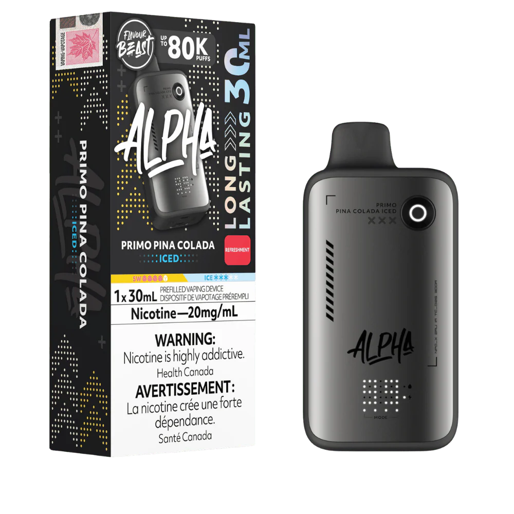 Flavour Beast Alpha Primo Pina Colada Iced 80K 20mg disposable (Provincial)