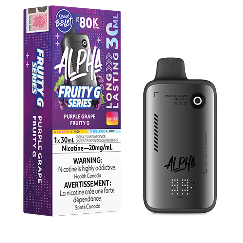 Flavour Beast Alpha Purple Grape Fruity G 80K 20mg disposable (Provincial)