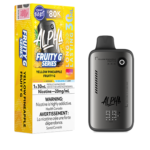 Flavour Beast Alpha Yellow Pineapple Fruity G 80K 20mg disposable (Provincial)