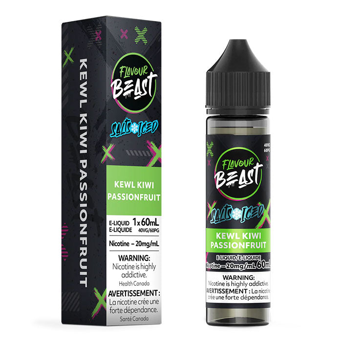 Flavour Beast E-liquid Kewl Kiwi Passionfruit iced 20mg - 60ml (Provincial)