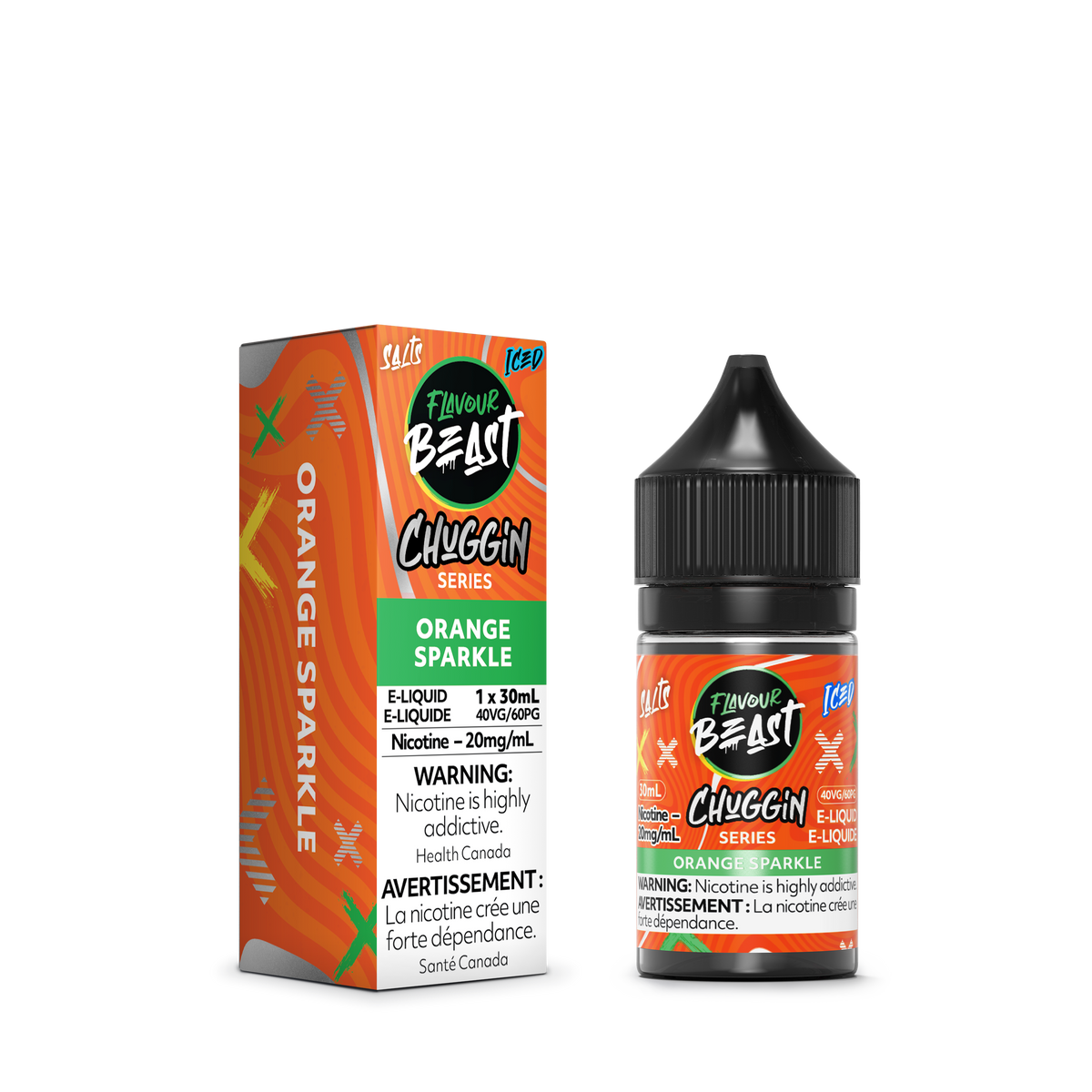 Flavour Beast E-liquid Chuggin Orange Sparkle Iced 20mg - 60ml (Provincial)