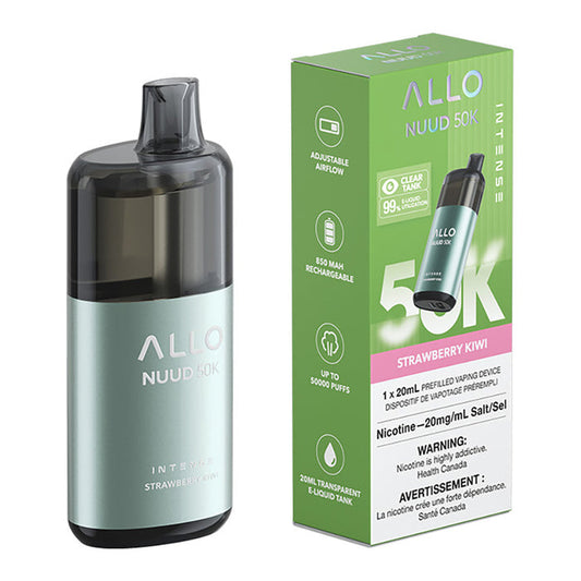 Allo Intense Nuud 50k Disposable Vape Device - Strawberry Kiwi (Provincial)