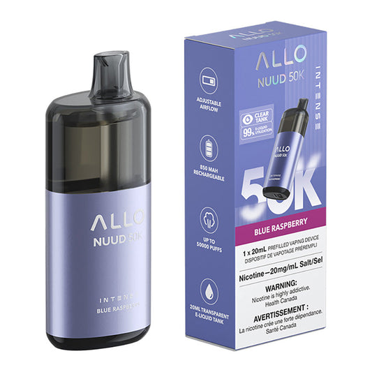 Allo Intense Nuud 50K Disposable Vape Device - Blue Raspberry (Provincial)