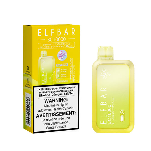 Elf Bar BC10K Strawberry Banana 20mg/mL disposable (Provincial)