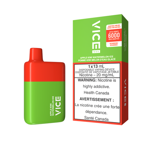 Vice Box 6000 Apple Kiwi Watermelon Ice 20mg/mL disposable (Provincial)