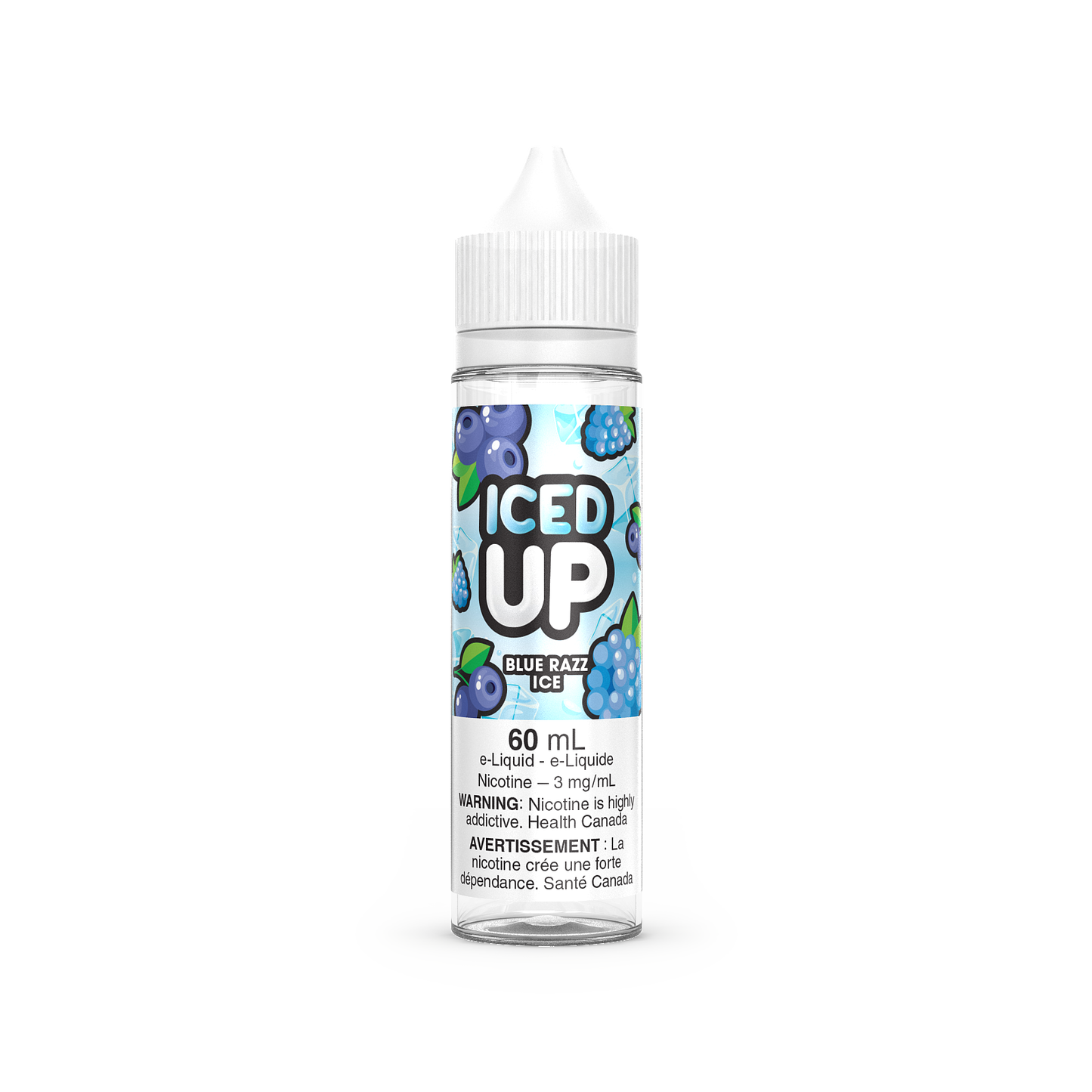 Iced Up E-Liquid Blue Razz Ice 3mg - 60ml (Provincial)