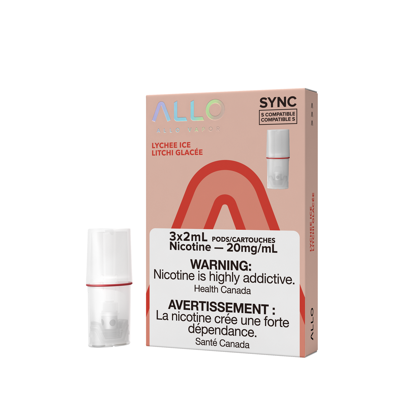 Allo Sync Lychee Ice 20mg Pods (Provincial)