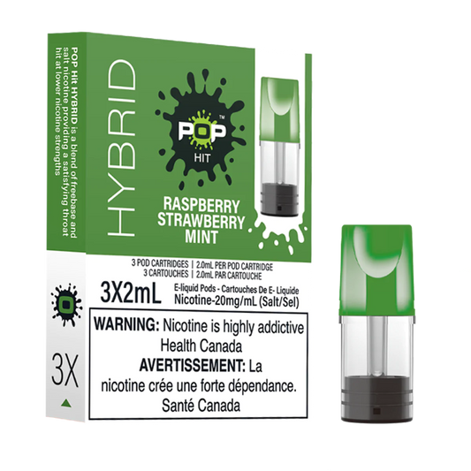 Pop Hit Raspberry Strawberry Mint Pods 20mg (Provincial)