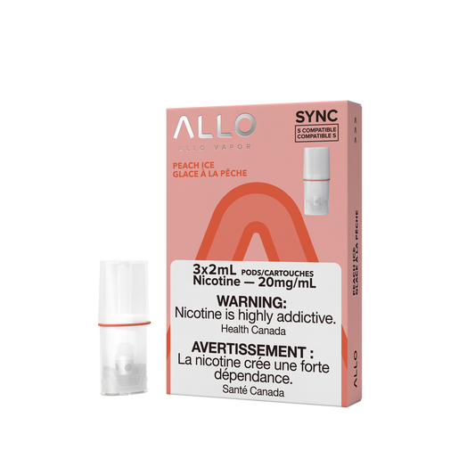 Allo Sync Peach Ice 20mg Pods (Provincial)