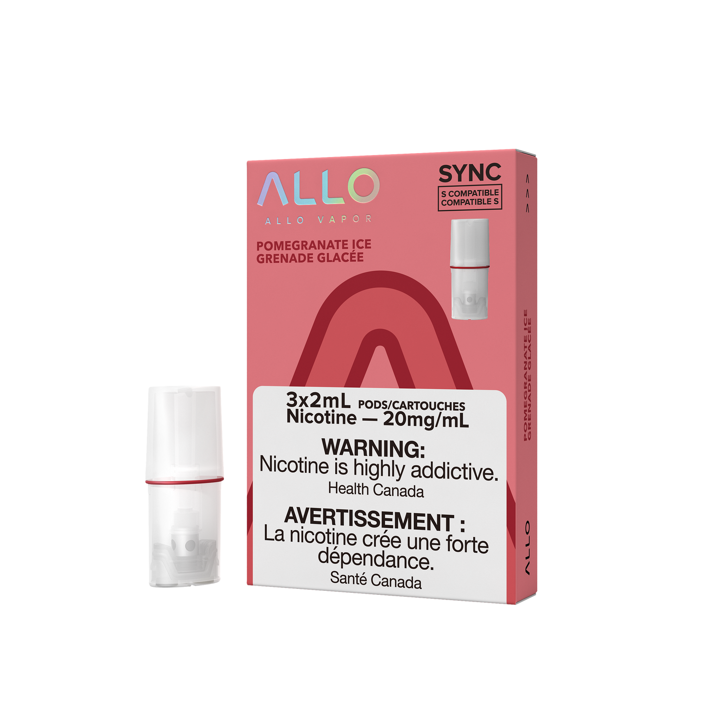 Allo sync Pomegranate Ice 20mg pods (Provincial)