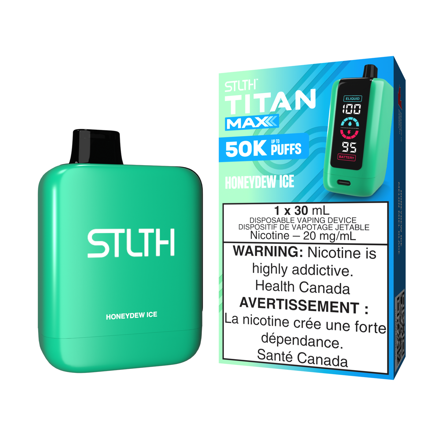 STLTH Titan Max 50K Honeydew Ice Disposable 20mg/mL (Provincial)