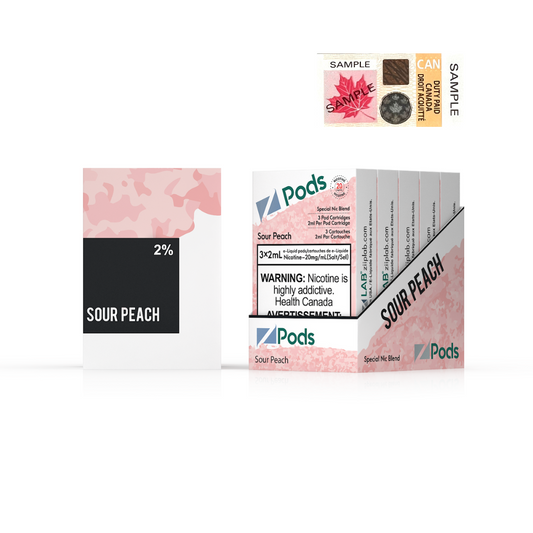 Zpods Sour Peach 20mg (Provincial)