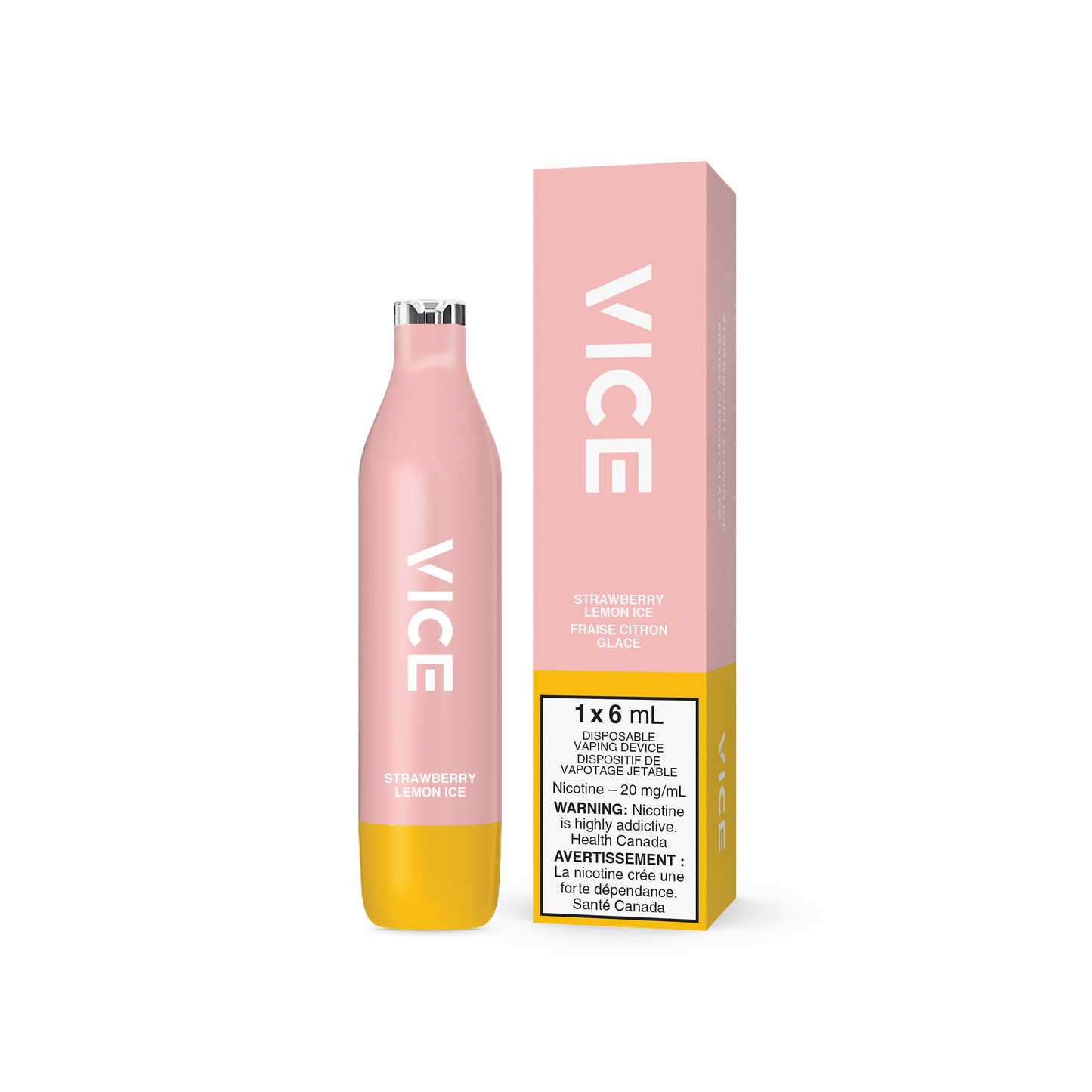 Vice 2500 Strawberry Lemon Ice 20mg/mL disposable (Provincial)