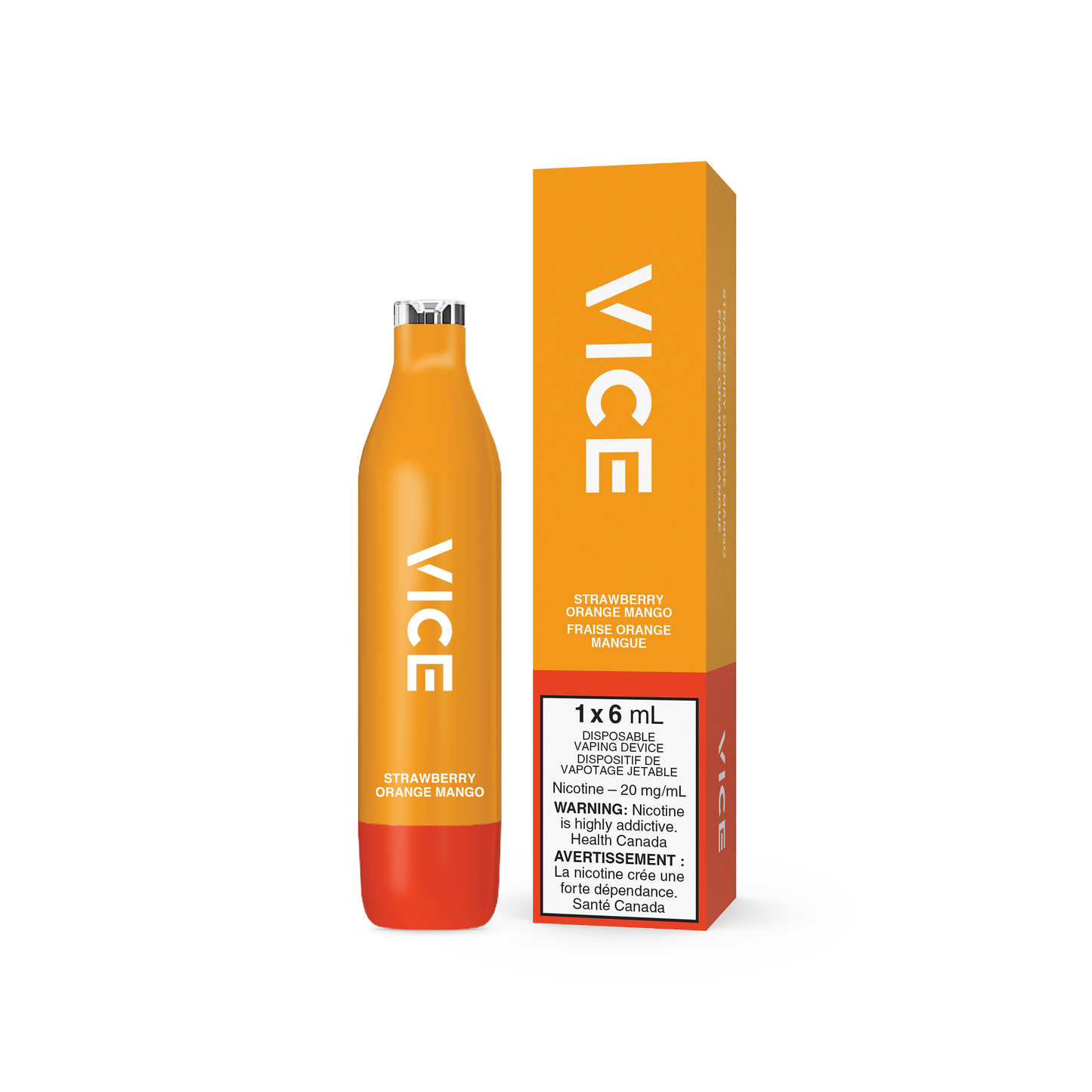 Vice 2500 Strawberry Orange Mango 20mg/mL disposable (Provincial)