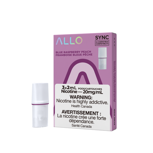 Allo Sync Blue Raspberry Peach 20mg Pods (Provincial)