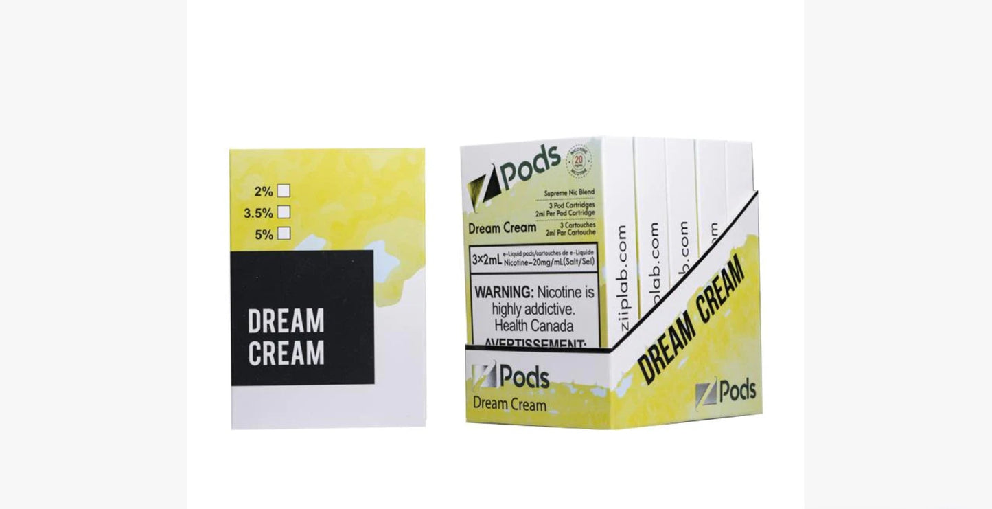 Zpods Cocolicious (dream cream) 20mg (Provincial)