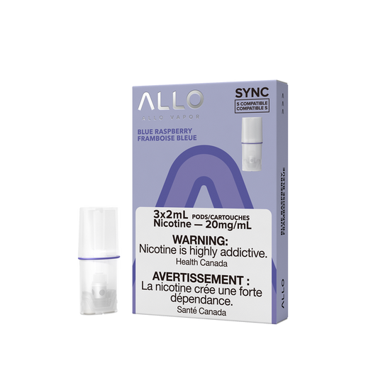 Allo Sync Blue Raspberry 20mg Pods (Provincial)