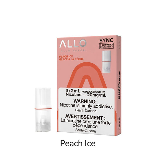 Allo Sync HIT Peach Ice 20mg Pods